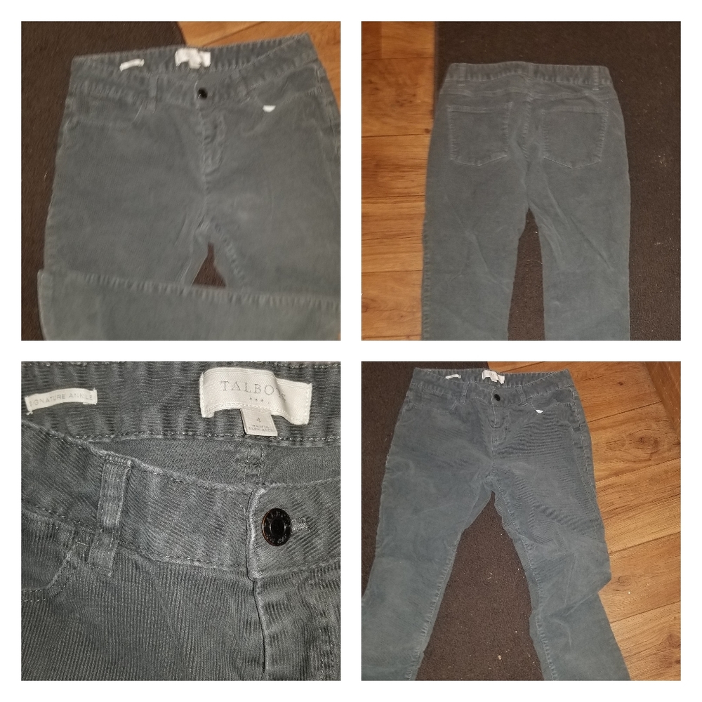 Euc ladies  grey cords talbots